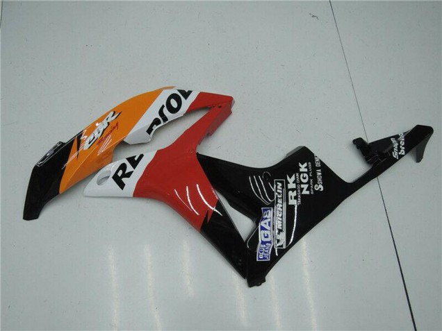 2007-2008 Orange White Red Glossy Black Repsol Honda CBR600RR Bike Fairings