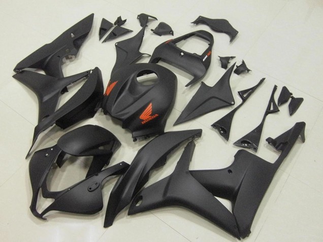 2007-2008 Matte Black Red Honda CBR600RR Motorcycle Fairing