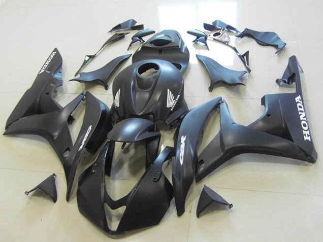 2007-2008 Matte Black Honda CBR600RR Motorcycle Fairings