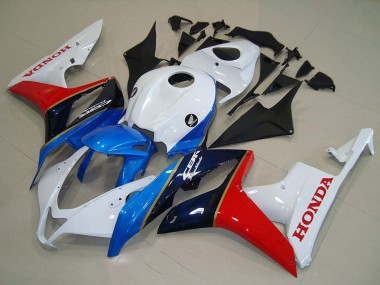 2007-2008 White Blue Red Glossy Black Honda CBR600RR Motorcycle Fairing