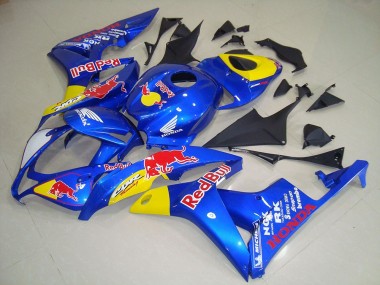 2007-2008 Blue Yellow Red Bull Honda CBR600RR Motorcycle Fairing