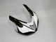 2007-2008 Black White Kawasaki ZX6R Motorcycle Fairings