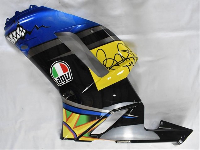 2007-2008 Blue Shark Kawasaki ZX6R Motorcycle Fairings