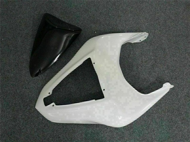 2007-2008 Black White Elf Kawasaki ZX6R Motorcycle Fairings
