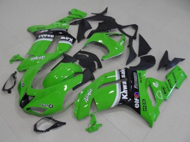 2007-2008 Green Arrow Kawasaki ZX6R Motorcycle Fairings