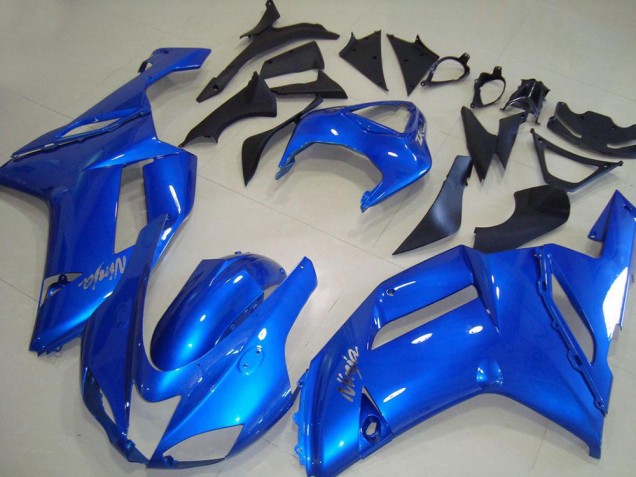2007-2008 Blue Kawasaki ZX6R Abs Motorcycle Fairings