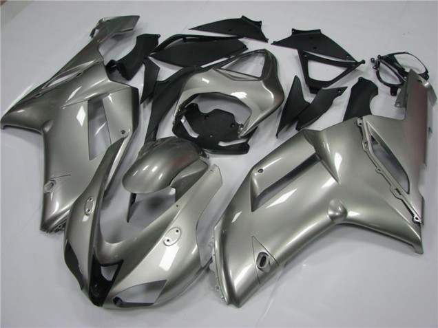 2007-2008 Grey Kawasaki ZX6R Motorcycle Fairings