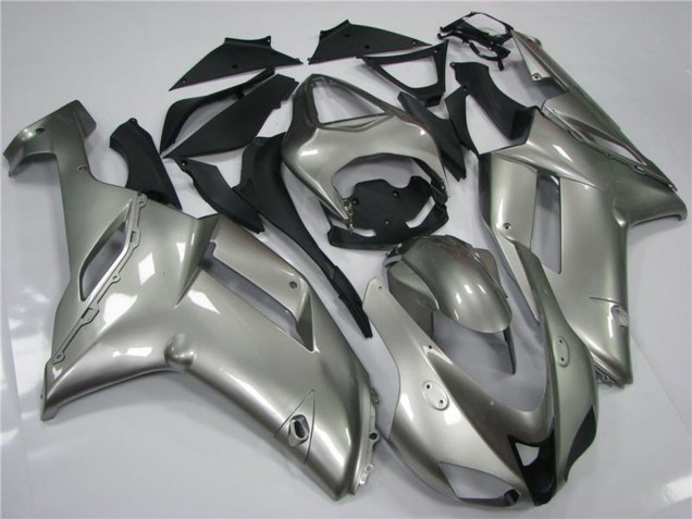 2007-2008 Grey Kawasaki ZX6R Motorcycle Fairings