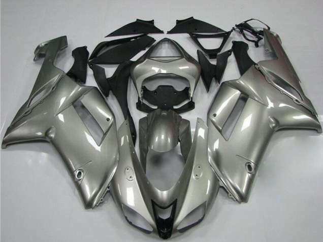 2007-2008 Grey Kawasaki ZX6R Motorcycle Fairings