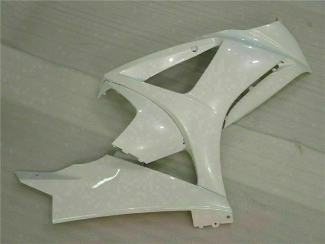 2007-2008 White Suzuki GSXR 1000 Motorcycle Fairings