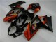 2007-2008 Black Orange Suzuki GSXR 1000 Motorcycle Fairings