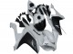 2007-2008 White Matte Black Yamaha YZF R1 Motorcycle Fairing
