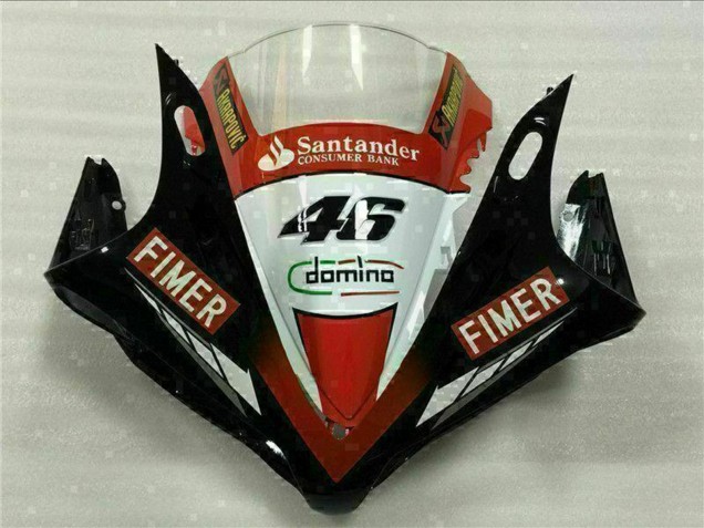 2007-2008 Red White Black Fimer Santander 46 Yamaha YZF R1 Motorcycle Fairings