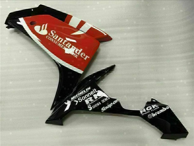 2007-2008 Red White Black Fimer Santander 46 Yamaha YZF R1 Motorcycle Fairings