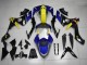 2007-2008 Blue Yellow Black Shark Yamaha YZF R1 Motorcycle Fairings