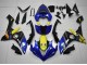 2007-2008 Blue Yellow Black Shark Yamaha YZF R1 Motorcycle Fairings