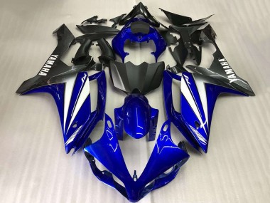 2007-2008 Blue White Matte Black Yamaha YZF R1 Motorcycle Fairings