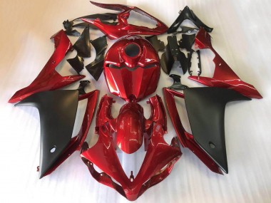 2007-2008 Red Matte Black Yamaha YZF R1 Motorcycle Fairings