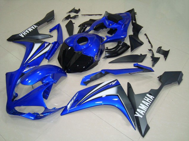 2007-2008 Blue White Black Yamaha YZF R1 Motorcycle Fairings
