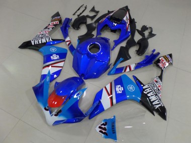 2007-2008 Blue White Red Black Yamaha YZF R1 Motorcycle Fairings