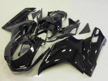 2007-2014 Glossy Black Ducati 848 Motorcycle Fairings