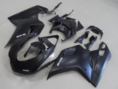 2007-2014 Matte Black Ducati 848 Motorcycle Fairing Kits