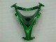 2008-2010 Glossy Black Green Flame Kawasaki ZX10R Motorcycle Fairings