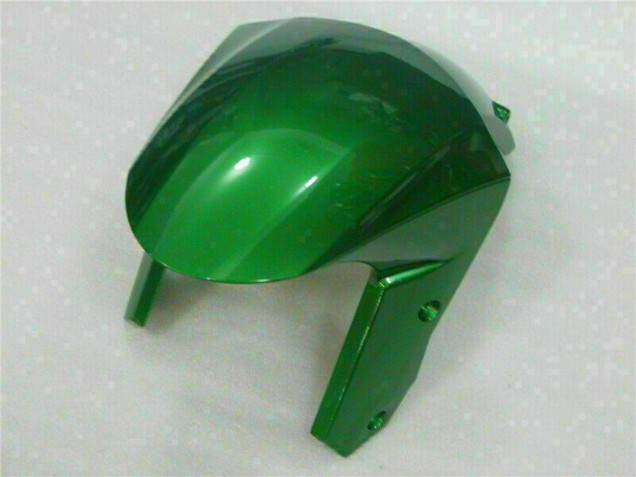 2008-2010 Glossy Black Green Flame Kawasaki ZX10R Motorcycle Fairings