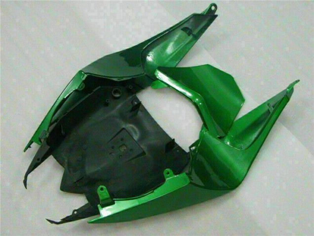 2008-2010 Glossy Black Green Flame Kawasaki ZX10R Motorcycle Fairings