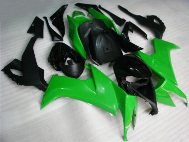 2008-2010 Green Black Kawasaki ZX10R Motorcycle Fairing Kits