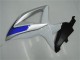 2008-2010 Silver White Blue Black Suzuki GSXR 600/750 Motorcycle Fairings
