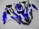 2008-2010 White Blue Black Red Line Suzuki GSXR 600/750 Motorcycle Fairings