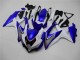 2008-2010 White Blue Black Red Line Suzuki GSXR 600/750 Motorcycle Fairings