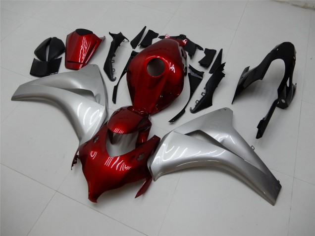 2008-2011 Silver Maroon Red Honda CBR1000RR Motorcycle Fairings