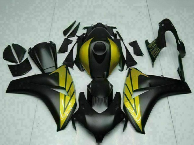 2008-2011 Matte Black Gold Honda CBR1000RR Motorcycle Fairings