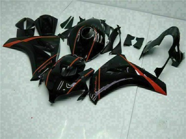 2008-2011 Glossy Black Red Honda CBR1000RR Motorcycle Fairings