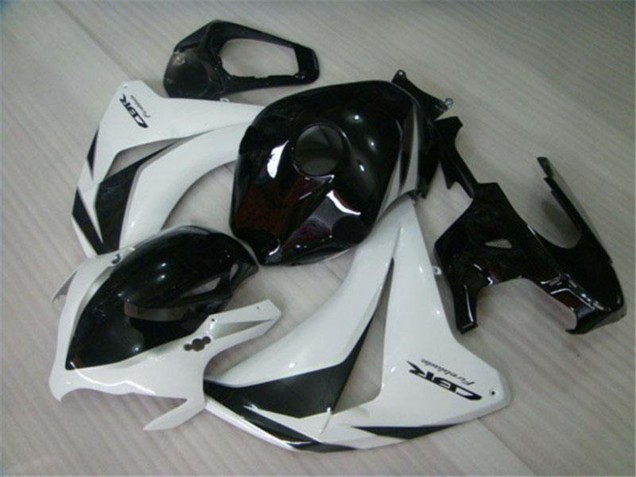 2008-2011 White Glossy Black Honda CBR1000RR Motorcycle Fairings Kits