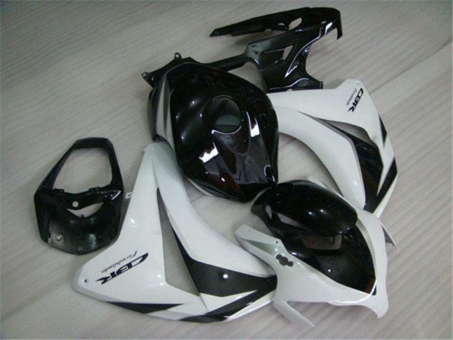 2008-2011 White Glossy Black Honda CBR1000RR Motorcycle Fairings Kits