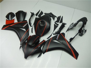2008-2011 Matte Black Red Honda CBR1000RR Motorcycle Fairings