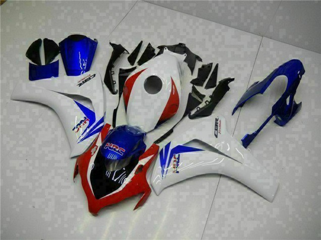 2008-2011 White Red Blue HRC Honda CBR1000RR Bike Fairings