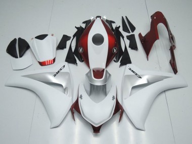 2008-2011 White Silver Candy Red Honda CBR1000RR Motorcycle Fairings