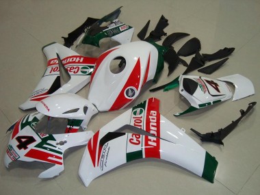 2008-2011 White Red Dark Green Castrol Honda CBR1000RR Motorcycle Fairings