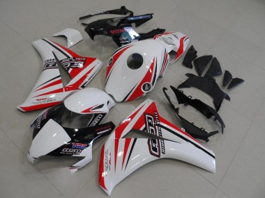 2008-2011 White Red Glossy Black HRC Honda CBR1000RR Motorcycle Fairings