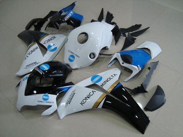2008-2011 White Blue Glossy Black Konica Minolta Honda CBR1000RR Motorcycle Fairings