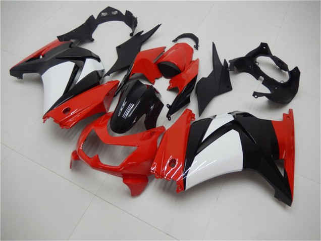 2008-2012 Red White Black Kawasaki EX250 Motorcycle Fairings