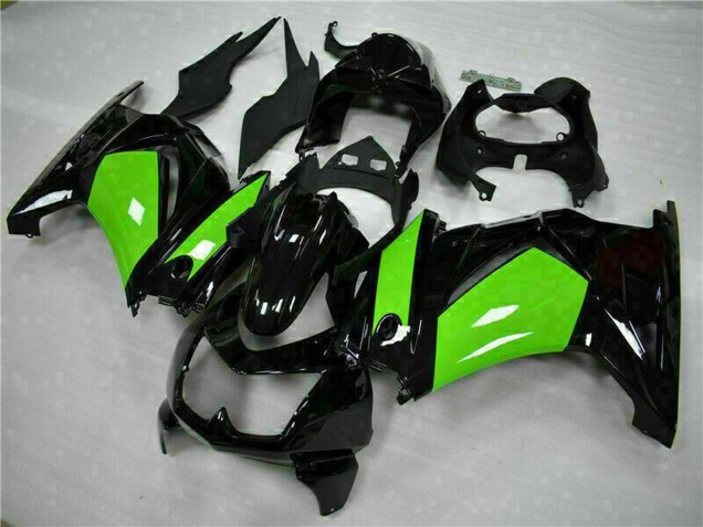 2008-2012 Glossy Black Green Kawasaki EX250 Motorcycle Fairings