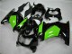 2008-2012 Glossy Black Green Kawasaki EX250 Motorcycle Fairings