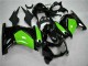 2008-2012 Glossy Black Green Kawasaki EX250 Motorcycle Fairings