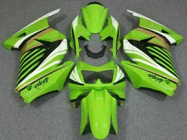 2008-2012 Green White Black Kawasaki EX250 Motorcycle Fairing