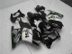 2008-2012 Glossy Black White West Kawasaki EX250 Motorcycle Fairings
